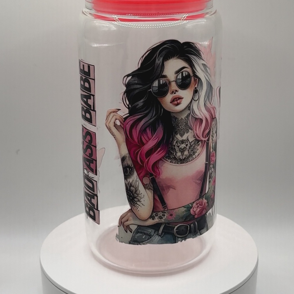 Stylish Tattooed Woman tumbler